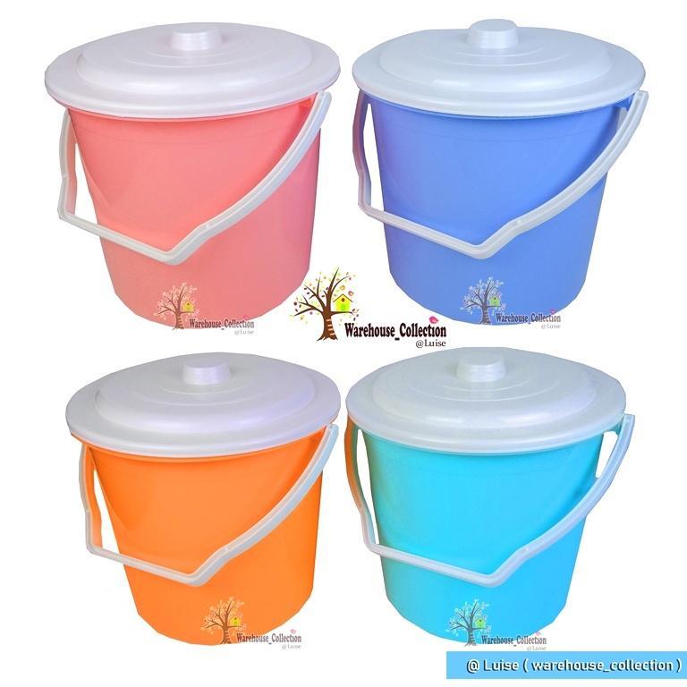 Ember Pastel 4 Galon (15 Liter)/ 6 Galon(22 Liter)/Ember Tutup Warna Warni /Ember Tebal Pastel Seri