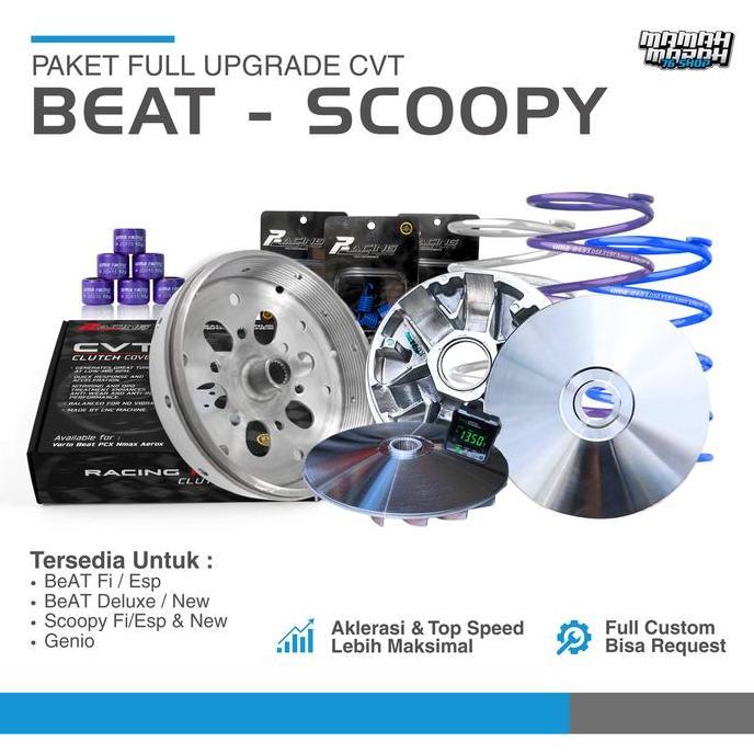 Paket Kirian CVT Beat Fi Esp Scoopy Fi Esp Paket Cvt Beat Upgrade Rumah Roller Pulley Custom Beat Pu