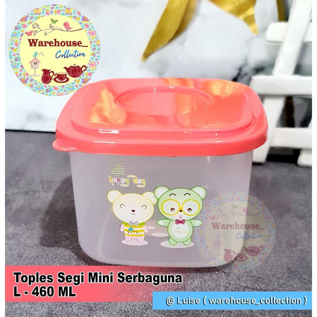 Toples Mini Serbaguna / Sealware Segi Large Malenna L - 240 Ml/Tempat Mpasi/Tempat Bumbu Basah