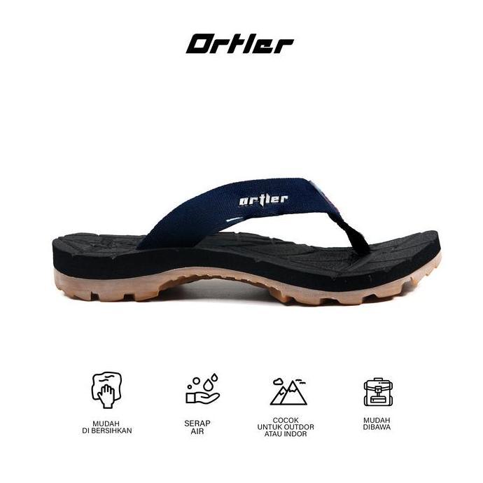ORTLER Sendal Gunung Pria Outsole Gum Model Jepit Traya ADVENTURE Dengan Webing Polyester