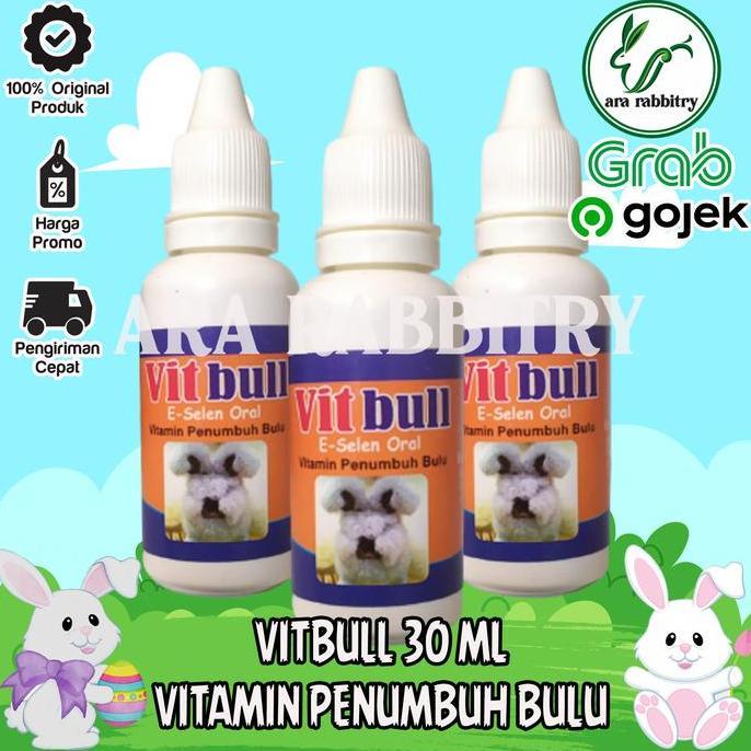 VITBULL VITAMIN PENUMBUH BULU KELINCI VITBUL 30 ML VIT BULL BEST PRODUK