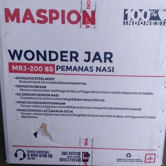 kree.shyna- WONDER JAR MASPION PEMANAS NASI MJR-200 BS Diskon