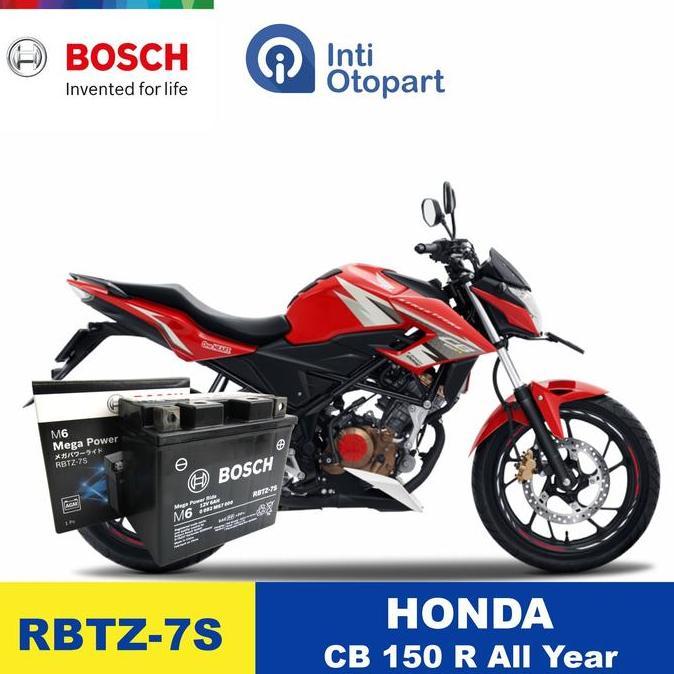 ACCU AKI MOTOR HONDA CB 150 R ORIGINAL BOSCH HEMAT