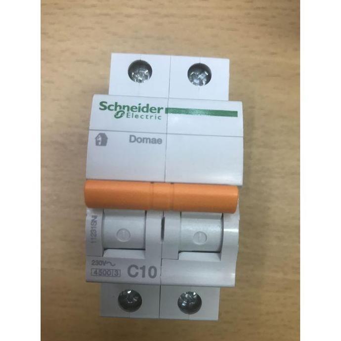 NEW MCB Schneider 2phase 6A /MCB 2P 6A / MCB schneider domae 2P 6A