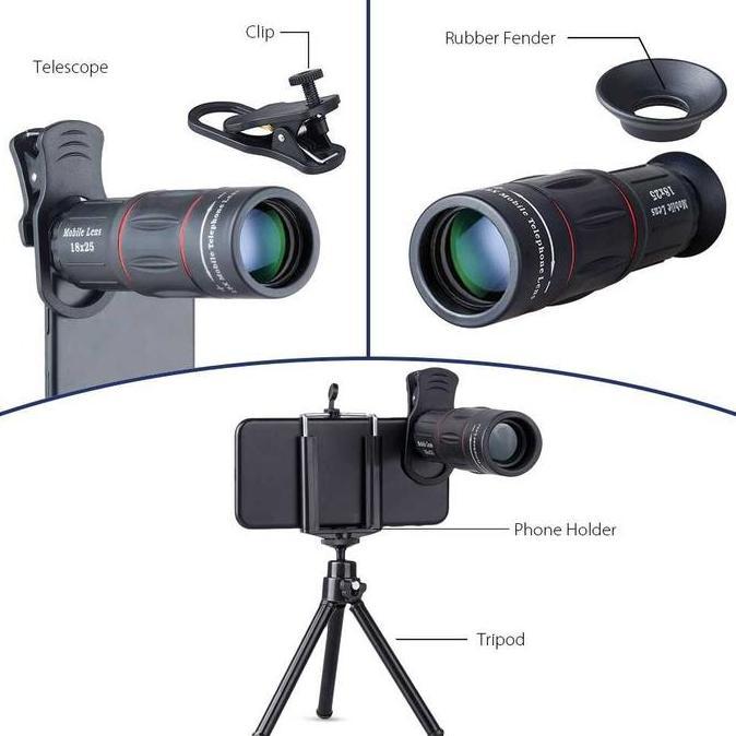 lensa Telephoto apexel 18X25 18X Zoom lensa apexel apexel28x25