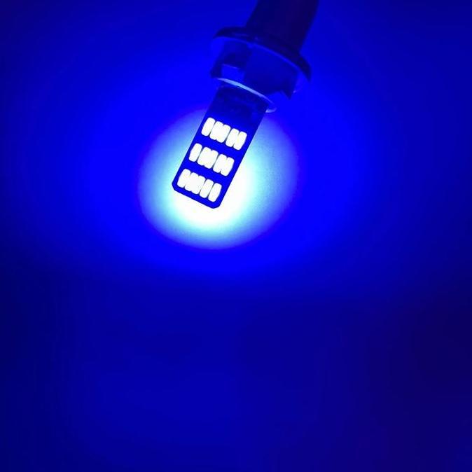 ISI 2 BIJI BOHLAM LAMPU SENJA MOTOR T10 30LED NYALA KEDIP 3 MODE BOHLAM LAMPU LED SENJA MOTOR MOBIL 