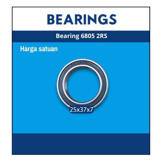 Bearing 6805 2Rs N*N Double Tutup Karet | Bearing 6805 2Rs