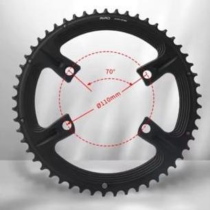 RIRO Doubel Chainring BCD 110mm 4 Bolt For Shimano Chain ring BCD 110 mm Sepeda Roadbike