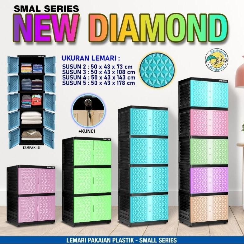 NEW lemari exel tabitha 4 susun best seller rak serbaguna lemari viral lemari pakaian [terbaik][terl
