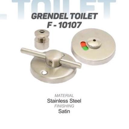 GRENDEL TOILET STAINLESS , GRENDEL TOILET,PENGAIT PINTU KAMAR MANDI STAINLES