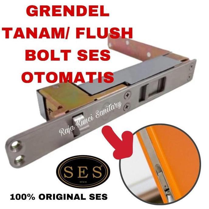 Grendel Tanam SES/ Flush Bolt/ Double Door/ Pintu Otomatis/ Stainless