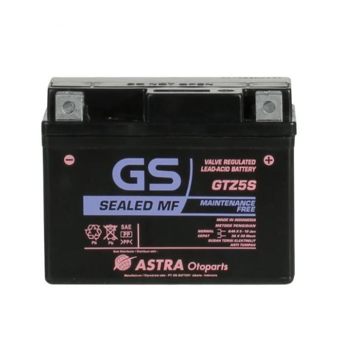 Aki Motor Absolute Revo Gs Astra Gtz-5S Mf (3.5Ah) Ori Murah