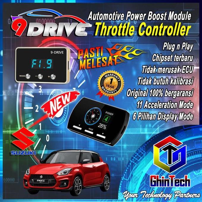 9 DRIVE THROTTLE CONTROLLER PIGGYBACK SUZUKI 822 REMAP ECU