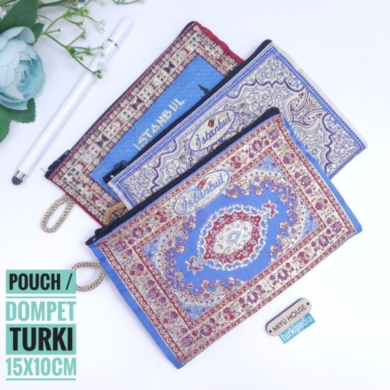 DOMPET TURKI 15x10 cm Oleh oleh dan Souvenir Haji Umroh Arab Mekah Asli Turki TURKIPEDIA | Tas Turki