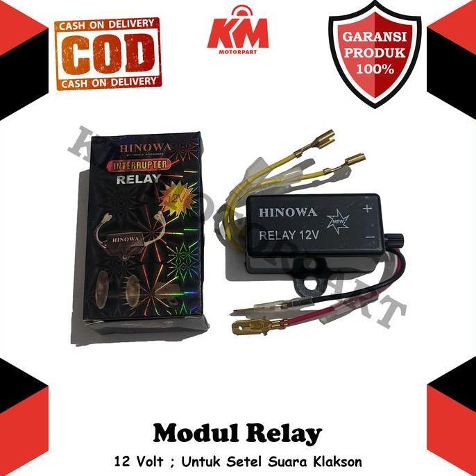 Pilihan- Modul Relay Klakson Motor Putus Setelan Telolet 12V Universal Bisa Diatur