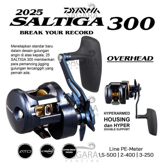 Veii- New- Reel Dai Salta 300 | Reel Dai Salta Oh | Reel Pancing Over Head Reel Oh