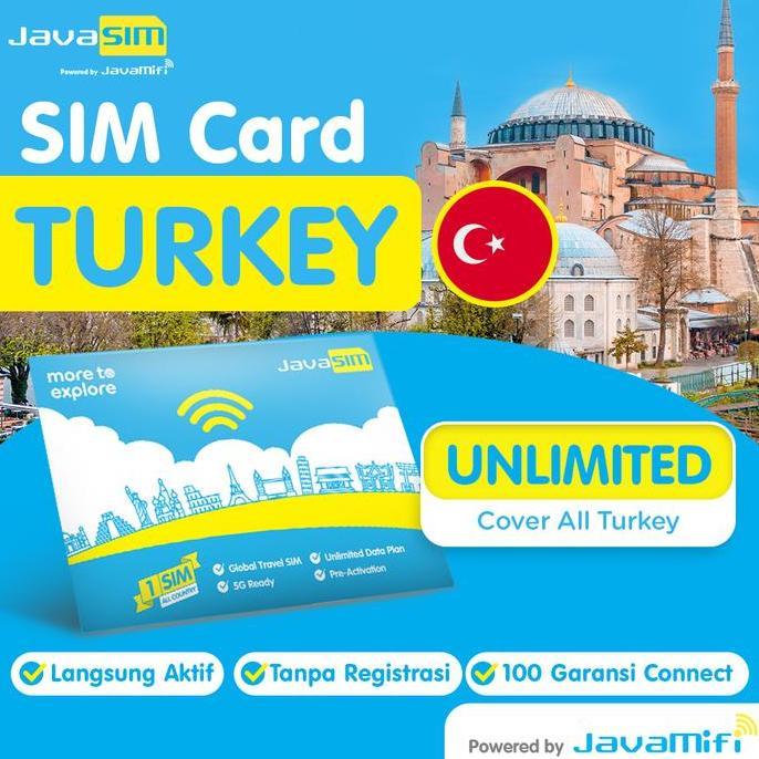 Javmifi SIM Card Turki Unlimited Quota | SIM CARD Turkey Unlimited Quota Diskon