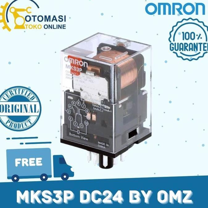 ayachezst- OMRON GENERAL PURPOSE RELAY MKS3P DC24 BY OMZ 3PDT Diskon