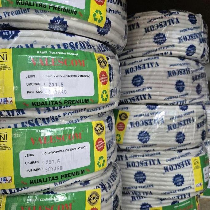 nielmarts- Kabel Serabut NYMHY 2x1.5 mm SNI / Kabel Serabut Putih NYM HY 2x1,5 Diskon