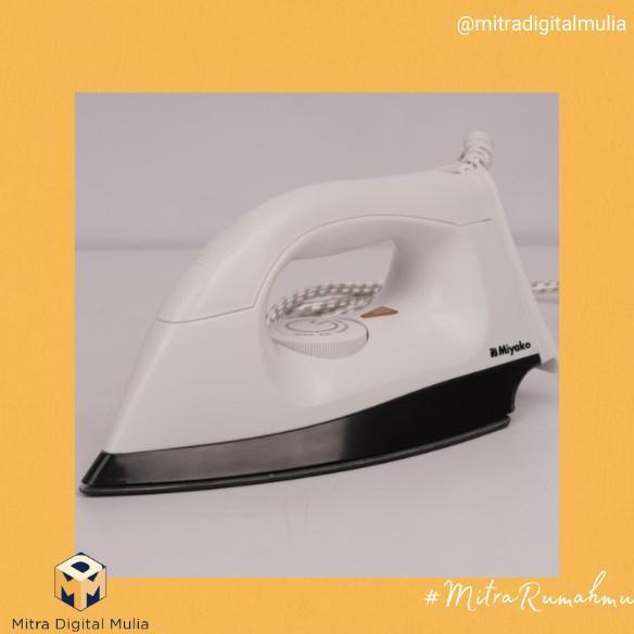 Miyako EI1008M Setrika Listrik 395W Alas Anti Lengket Soleplate Non Stick Lapisan Teflon Pelindung K