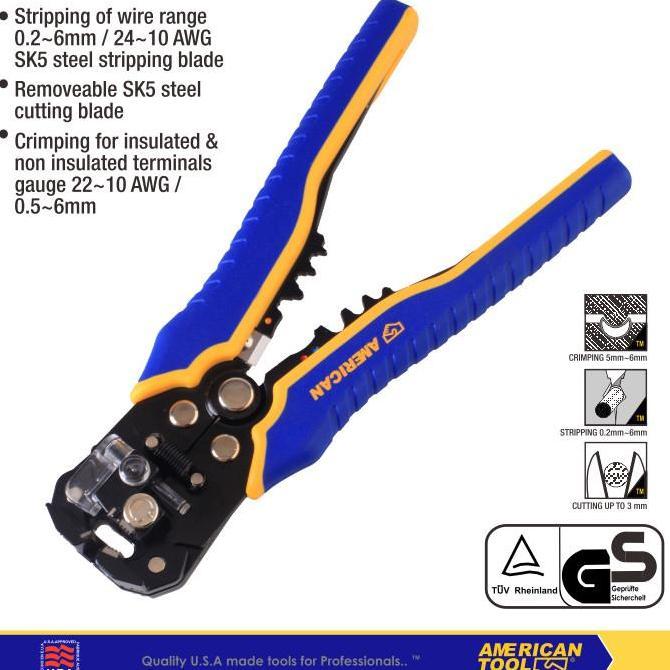 Tools- Tang Kupas Kabel / Automatic Wire Stripper American Tool 8959342