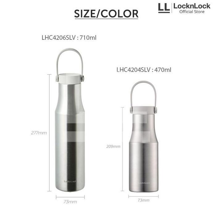 Termurahjaminan- Locknlock Metro Single Tumbler Silver