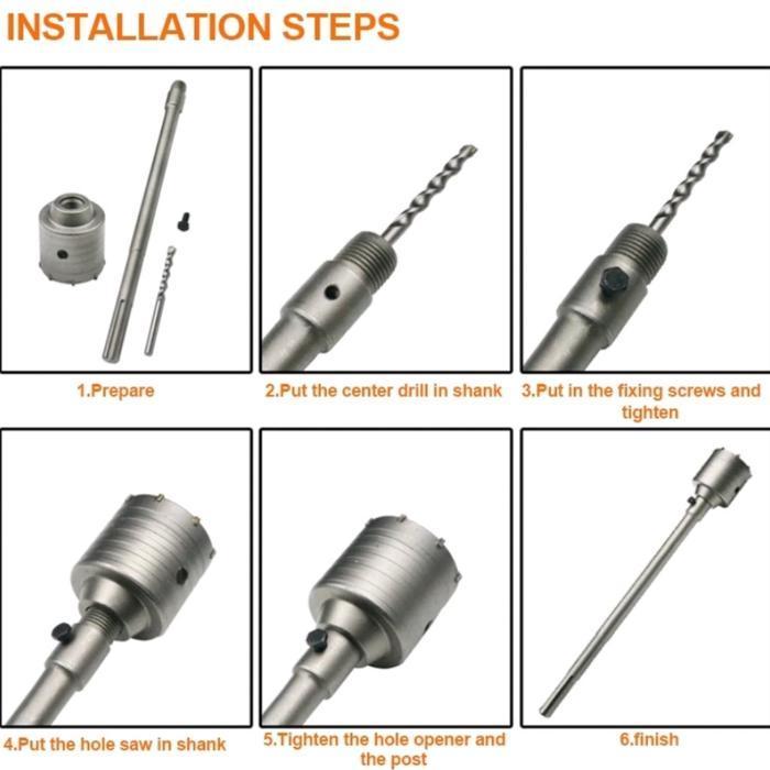 Adaptor penyambung kepala mata bor/hole saw bor beton