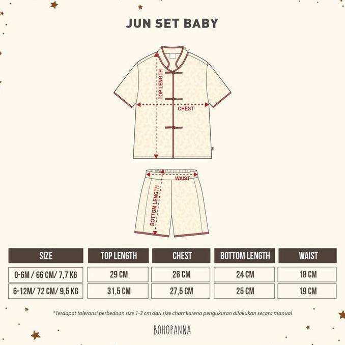 Bohopanna Qipao Jun Set / Cheongsam Anak Laki-Laki & Ayah