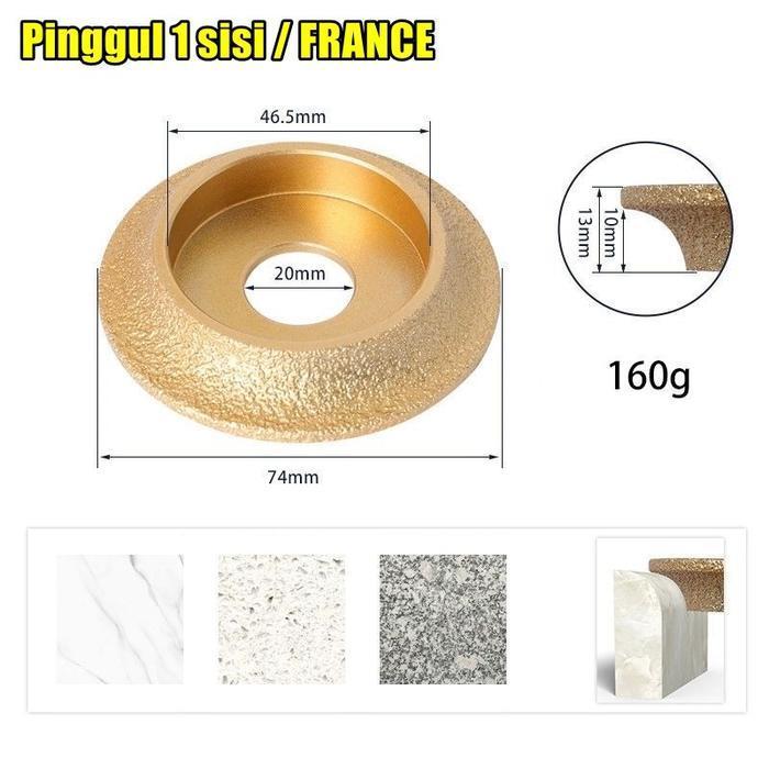 mata gerinda diamond grinding granit BEVEL PINGGUL mata profil granit kaca kayu grinding bullnose pi