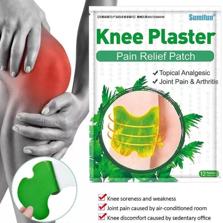 Termurah 12PCS/KANTONG - Koyo Lutut Knee Menghilangkan Nyeri Sendi Pegal Linu / Koyo Lutut Nyeri Sen