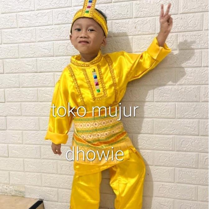 Baju Adat Makasar Anak Laki TK SD / Baju adat Bugis / Baju Adat Bodo