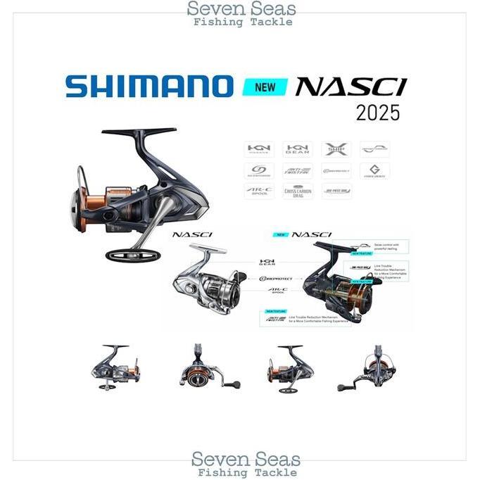 Reel Pancing Spinning Shimano Nasci FD Model 2025