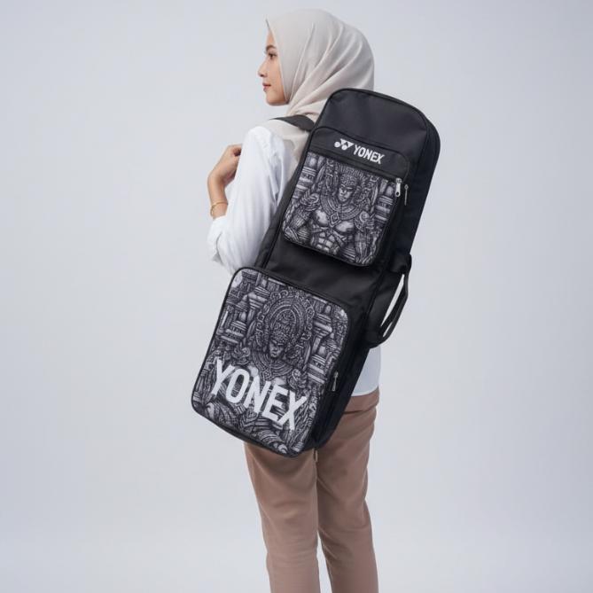 promo terbaru tas raket badminton tenis ransel motif nusantara
