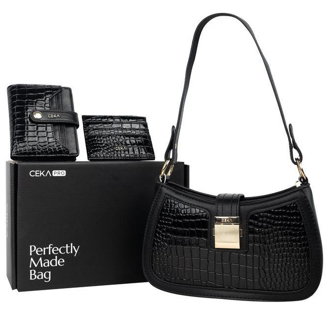 Lansungkirim- Ceka Pro Tas Shoulder Bag Nita Handbag Branded Paket Hemat Hampers - Laila Gift Set