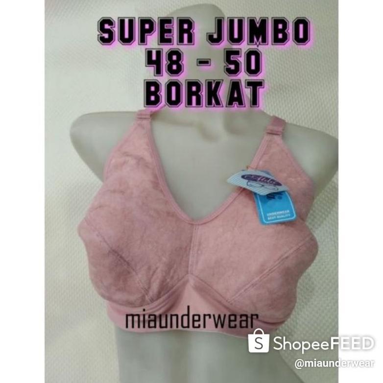 OFFICIAL Sport Bra Cup Besar - BH Wanita Tanpa Kawat Tanpa Busa Size Jumbo 48 - 50 KEREN