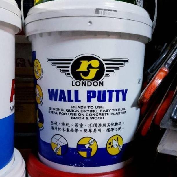 Dempul RJ London Tembok Kayu 25 kg Wall Putty Plamir Serbaguna Dinding