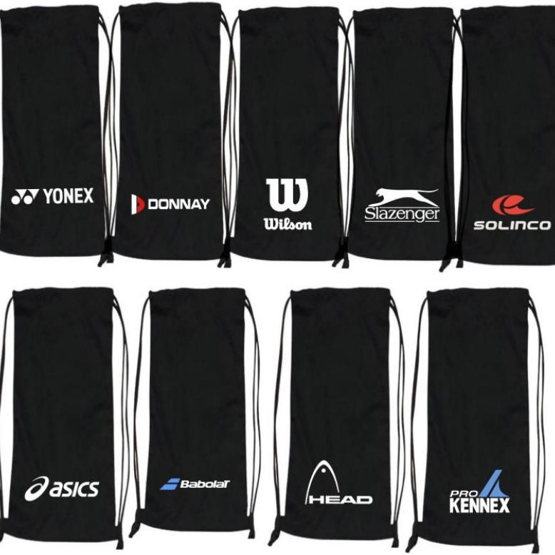big promo tas/kantong raket tenis lapangan ,tas raket tenis lapangan serut