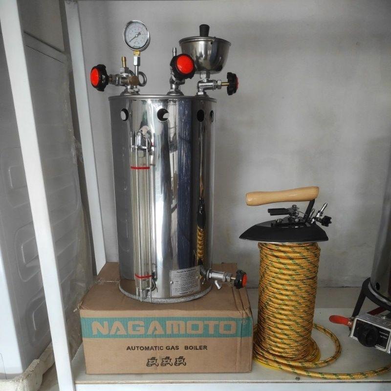Setrika Uap Boiler Gas Nagamoto 15 Litr