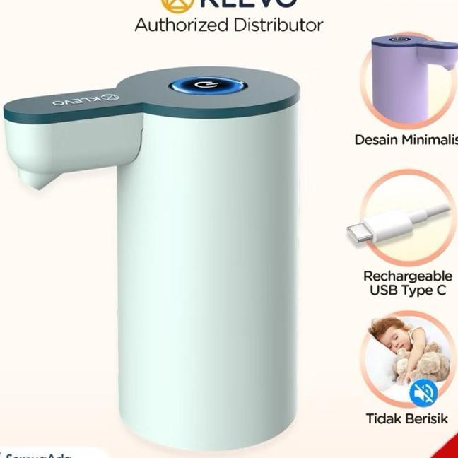 Pompa Galon Electric Klevo Rechargeable Type C Dispenser Air Minum Usb Charge - Kl-Wp03 | Pompa Aqua