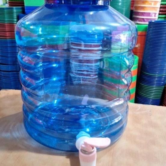 Galon Air Pake Kran 12 Liter / Tempat Air Plus Kran