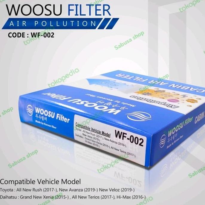 WOOSU Filter AC Kabin New Rush Terios Avanza Xenia Veloz Baru WF02