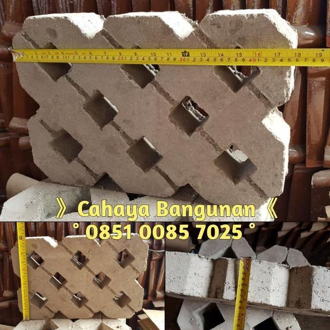 Pilihan- Paving Blok Grass Block Gress Batu Rumput Beton Lantai Taman 8 Lubang
