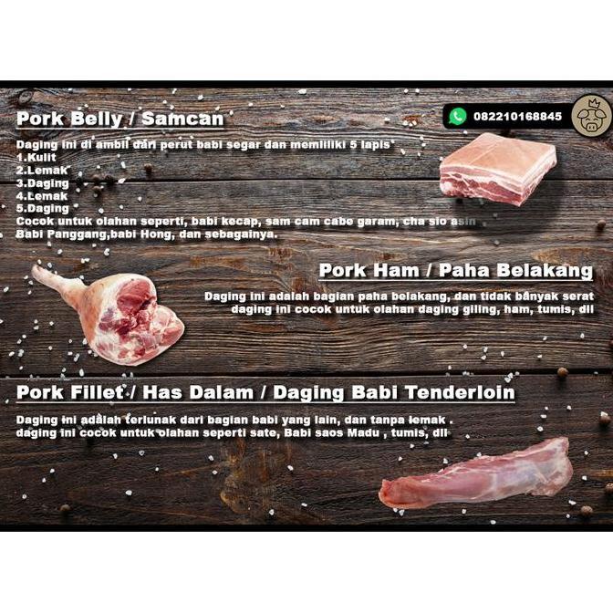 Daging Babi Kapsim Kembang Babi ( 1 KG )