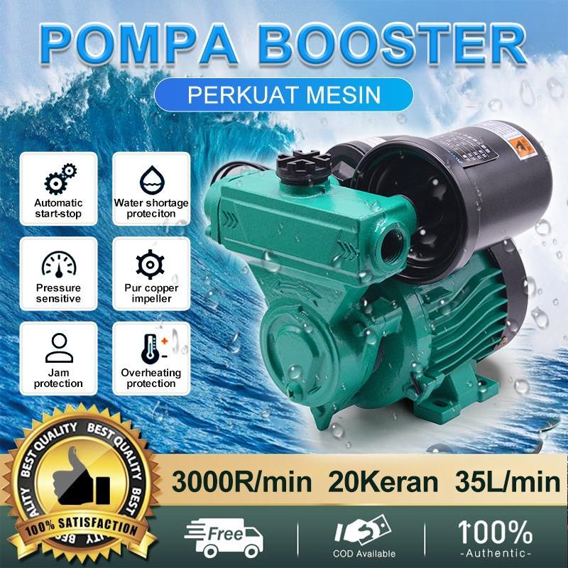 Pompa Pendorong Tekanan Air Booster Pump 250 Watt Mesin Pompa Otomatis Booster Pump Mesin Pendorong 