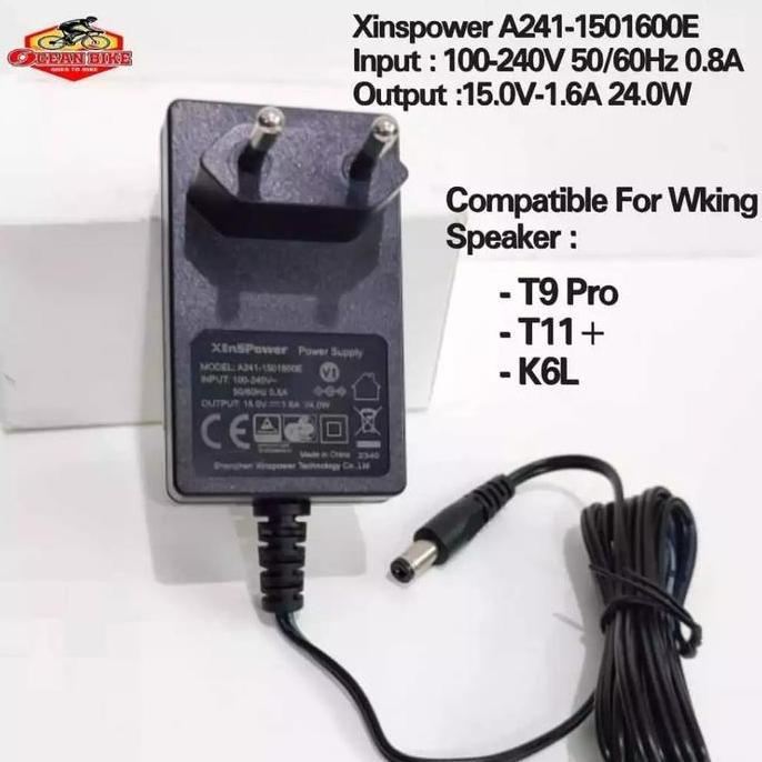 OCEANBIKE Adaptor Charger Speaker Wking Mobil Remote Aki Mainan Anak 15 Volt Universal