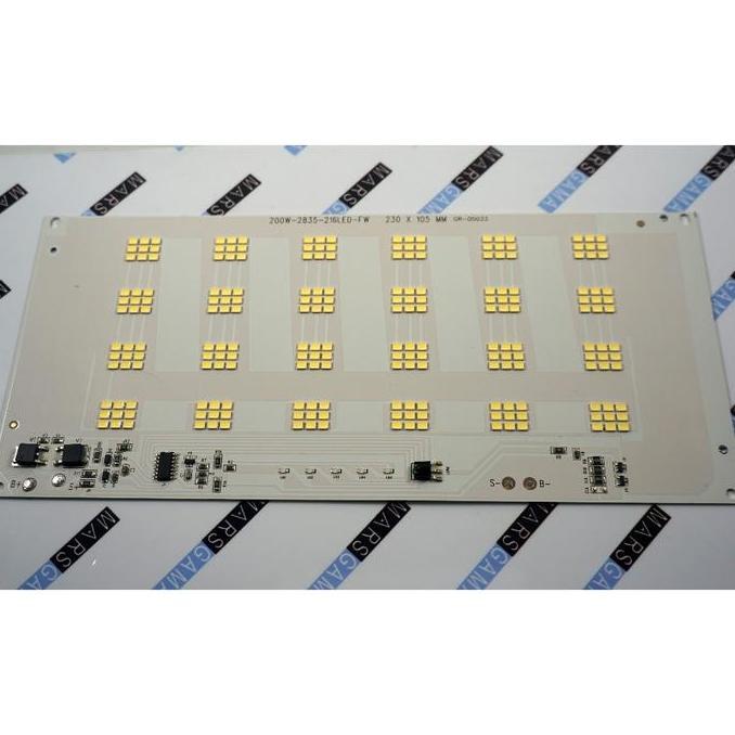 Papan Led PCB SMD 200W Input  DIY Led Solar Panel Surya Emegency Baterai 3.7v 3.2V