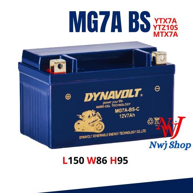 AKI KERING MOTOR MG7A BS DYNAVOLT YTX7A YTX9 YTZ10S MTX7A MF PROMO