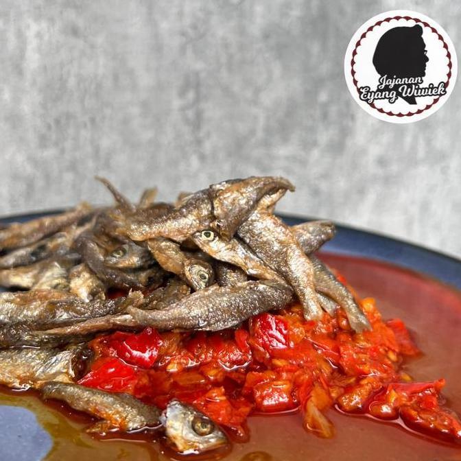 Ikan Bilih Bilis Garing Kriuk Danau Singkarak + Sambal Balado Pedas Asli Khas Solok Minang ala Jajan