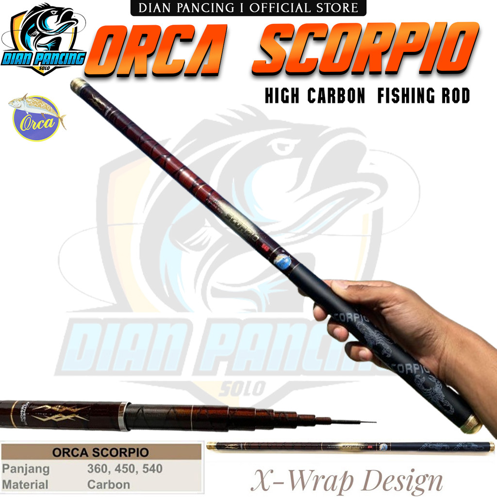 Joran Pancing Tegek Orca Scorpio 450 dan 540