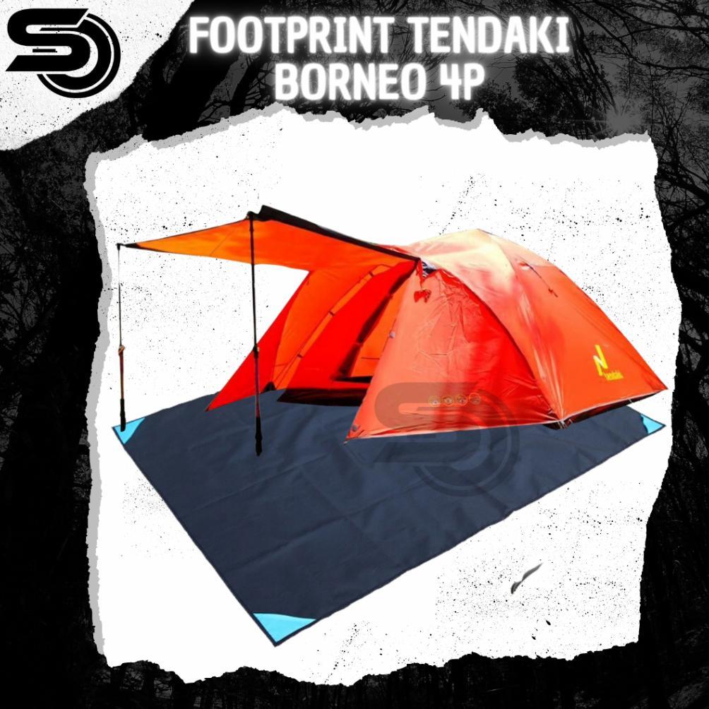 Footprint Alas Tikar Tenda Tendaki Borneo 4P Ultralight Matras Lipat Camping Waterproof Termurah